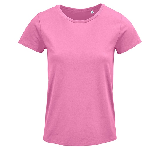 T-shirt Damski Klasyczny Bawełniany L03581 - Orchid Pink