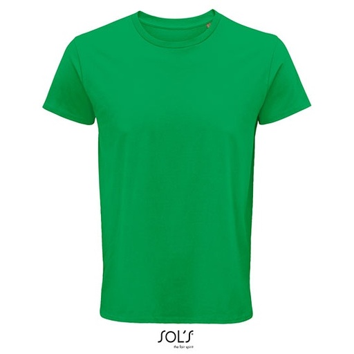Męski T-shirt z Okrągłym Dekoltem L03582 - Kelly Green