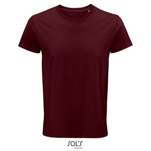 T-shirt Klasyczny Bawełna Organiczna L03582 - Burgundy