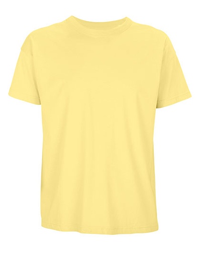 T-shirt Męski Oversize Bawełna Organiczna L03806 - Light Yellow