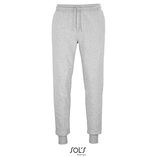 Unisex spodnie dresowe slim L03810 - Grey Melange