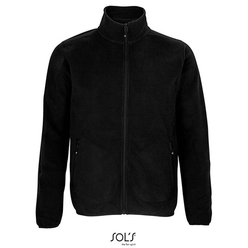 Męska bluza polarowa zapinana na zamek L03823 - Black