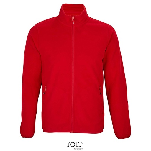 Męska bluza polarowa zapinana na zamek L03823 - Red