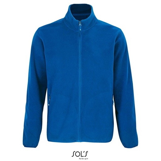 Męska bluza polarowa zapinana na zamek L03823 - Royal Blue