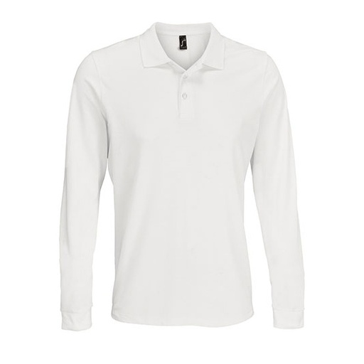 Polo Klasyczne Pika Poliester Bawełna L03983 - White