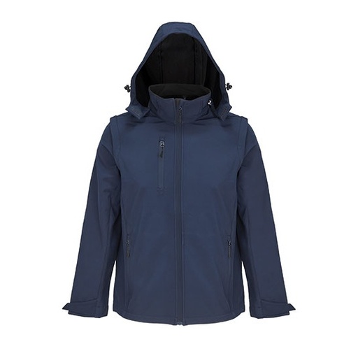 Kurtka Softshell 3w1 Oddychajaca Wodoodporna L03995 - Abyss Blue
