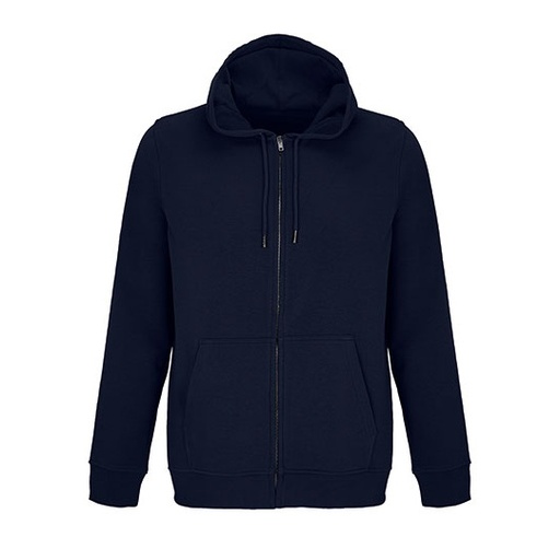Bluza Unisex na Zamek Bawełna Organiczna L04237 - French Navy