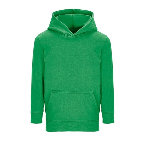 Bluza Dziecięca Kangurka Bawełniana Poliester Recykling L04238K - Kelly Green