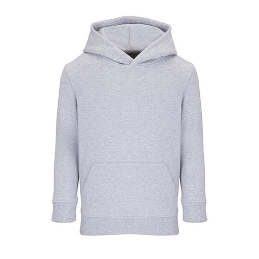 Bluza Dziecieca Kangurka Bawelniana Poliester Recykling L04238K - Grey Melange