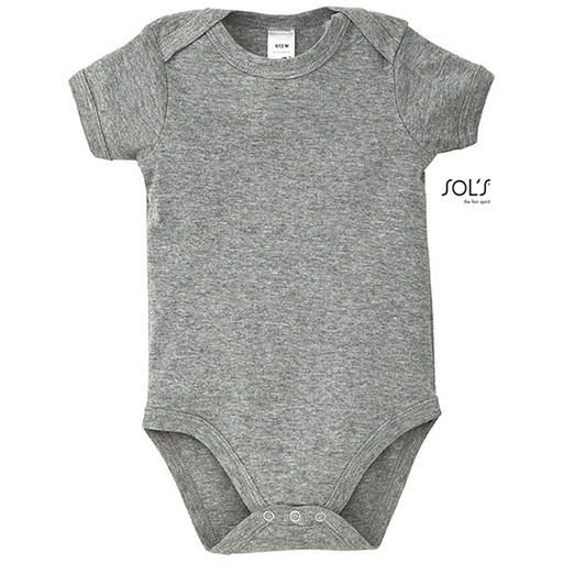 Body niemowlęce L118 - Melange Grey
