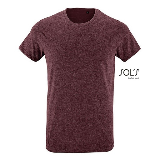 T-shirt Slim L149 - Heather Oxblood