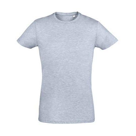 T-Shirt Slim Bawełniany L149 - Heather Sky