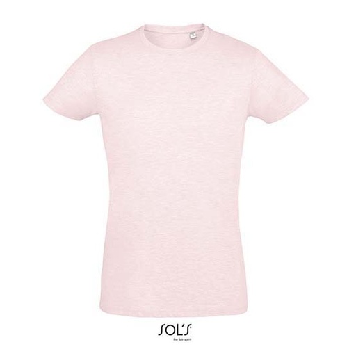 T-Shirt Slim Bawełniany L149 - Heather Pink