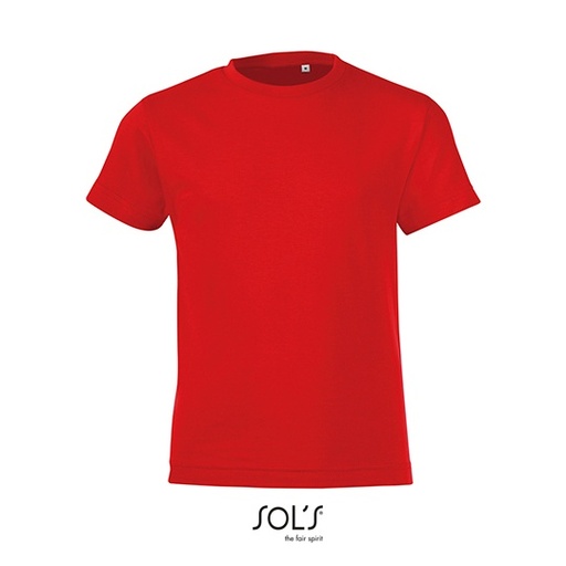 T-shirt Dzieciecy Klasyczny Bawelniany L149K - Red