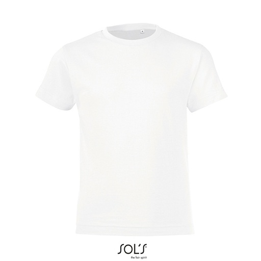 T-shirt Dziecięcy Klasyczny Bawełniany L149K - White