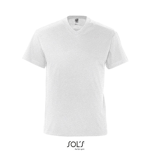 T-Shirt V Neck L151 - Ash (Heather)