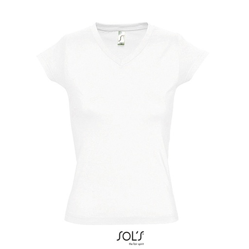 T-shirt Damski Slim Bawełniany L156 - White