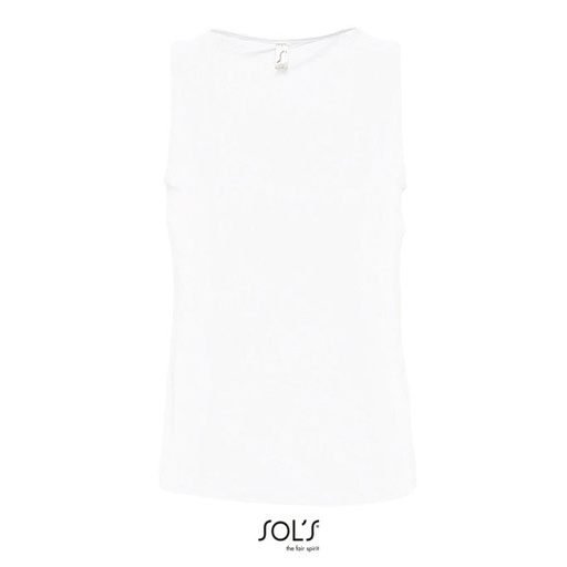 Tank Top Meski Klasyczny Bawelniany L171 - White