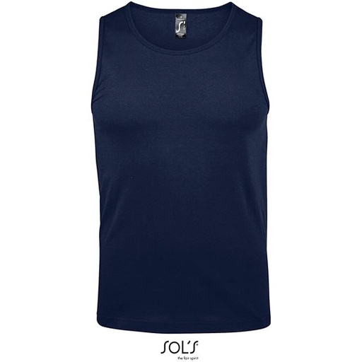 Tank Top Męski Klasyczny Bawełniany L171 - French Navy