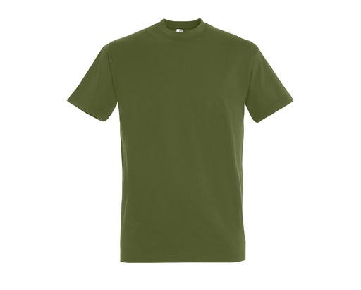 T-shirt Klasyczny Bawelniany L190 - Dark Khaki
