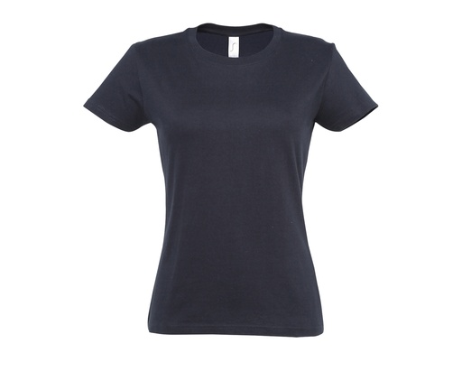 Damski t-shirt slim L191 - Navy