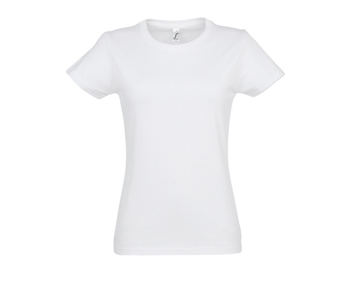 T-shirt Damski Slim Bawelniany L191 - White