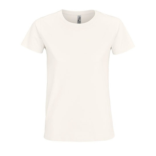 T-shirt Damski Slim Bawełniany L191 - Off White