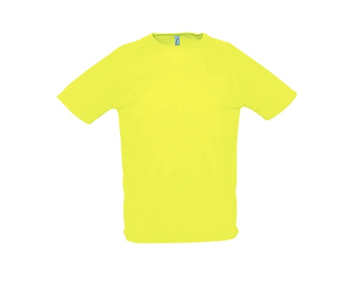 Koszulka Sportowa Oddychajaca Raglanowa L198 - Neon Yellow