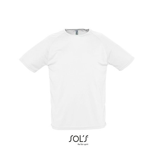 Koszulka Sportowa Oddychająca Raglanowa L198 - White