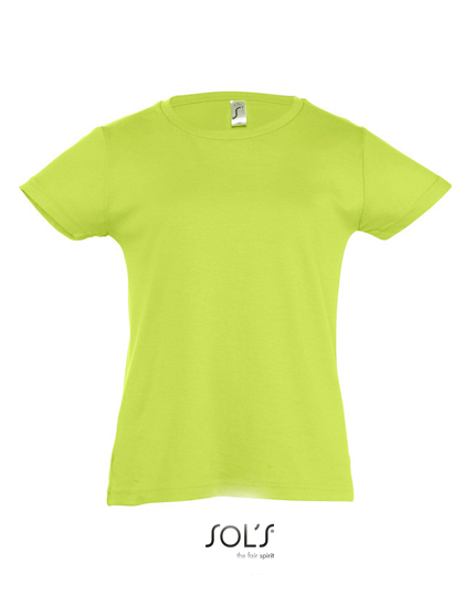 Dziewczęca koszulka Cherry  - Apple Green