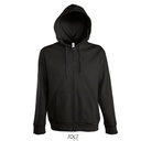 Męska Bluza z Kapturem na Zamek - Black