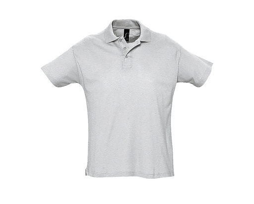 Koszulka polo klasyczna L512 - Ash (Heather)