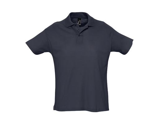 Koszulka Polo Klasyczna Bawelniana Pika L512 - French Navy