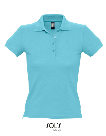 Damskie polo People 210  - Atoll Blue