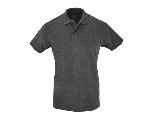 Męska Koszulka Polo Klasyczna L525 - Charcoal Melange