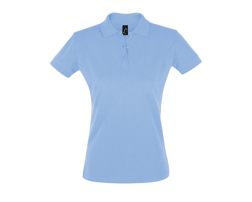 Damska Polo Slim L526 - Sky Blue