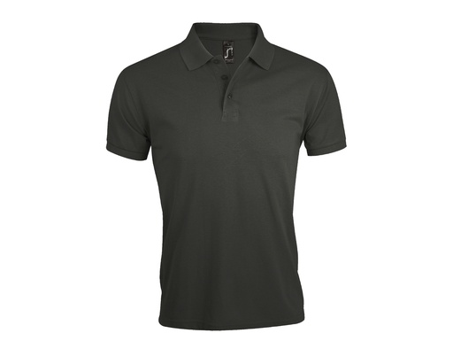 Męska koszulka polo klasyczna L527 - Dark Grey (Solid)