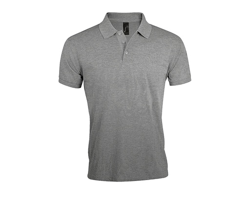 Męska koszulka polo klasyczna L527 - Grey Melange