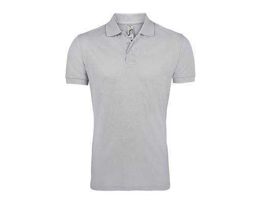 Męska koszulka polo klasyczna L527 - Pure Grey