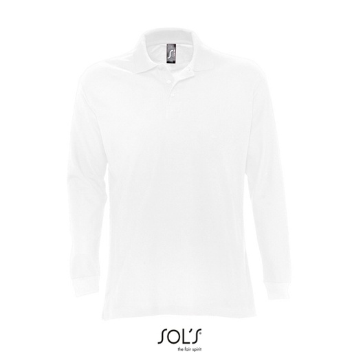 Koszulka Polo Męska Klasyczna Bawełniana L539 - White