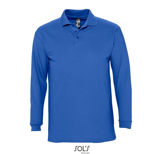 Koszulka Polo z Długim Rękawem L549 - Royal Blue 241