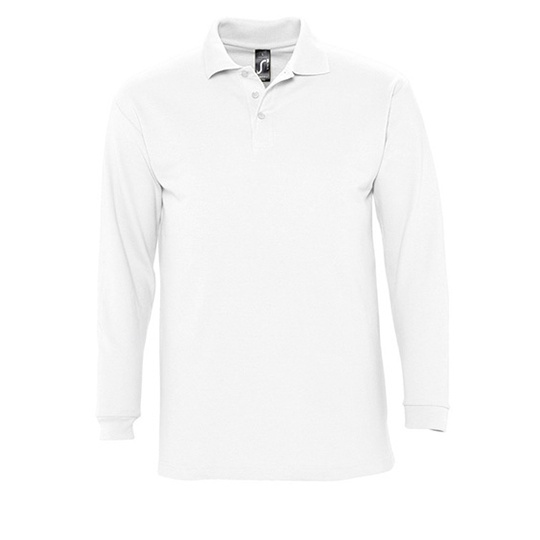 Koszulka Polo Męska Klasyczna Bawełna Czesana L549 - White