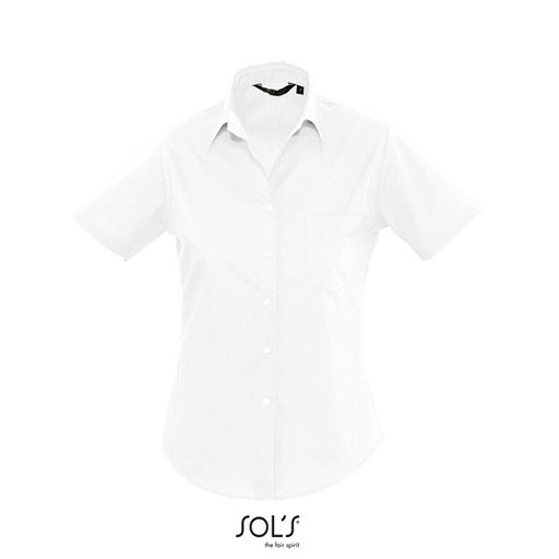 Koszula Slim z Krótkim Rękawem L620 - White