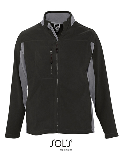 Kurtka polarowa Nordic  - Black & Medium Grey (Solid)