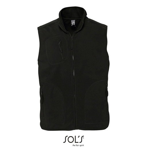 Bezrękawnik polarowy unisex L741 - Black