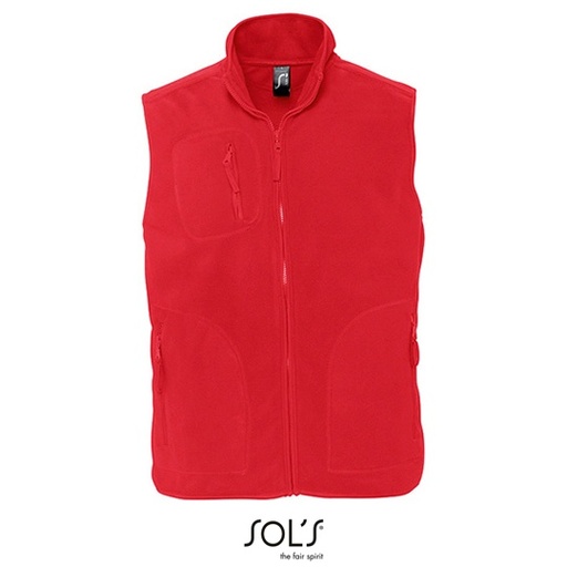 Bezrękawnik Klasyczny Polarowy L741 - Red