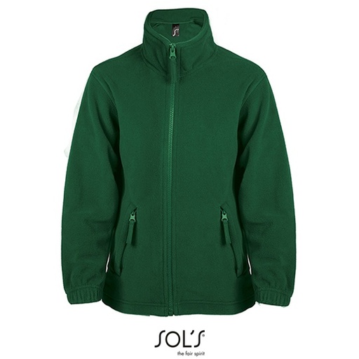 Bluza Dziecieca Klasyczna Polarowa Niemechacaca L742K - Fir Green