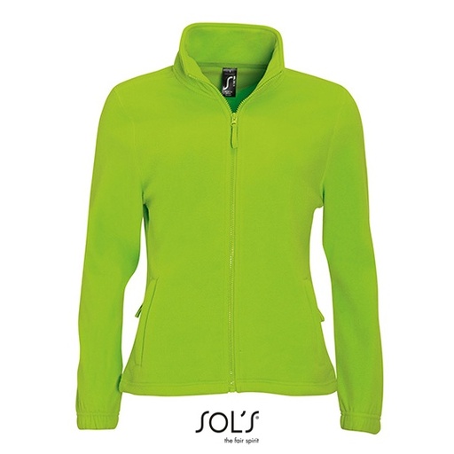 Bluza Damska Klasyczna Polarowa Niemechacaca sie L745 - Lime