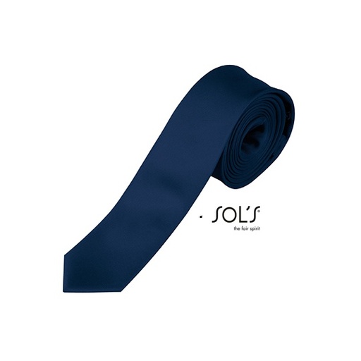 [L821-1000123722] Krawat Slim L821 - French Navy