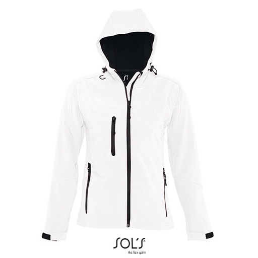 Kurtka Damska Softshell Wodoodporna Oddychajaca L849 - White